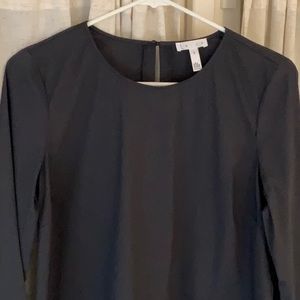 Leith Bell Sleeve Gray Blouse